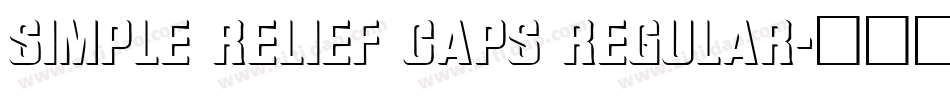 SIMPLE RELIEF CAPS REGULAR字体转换